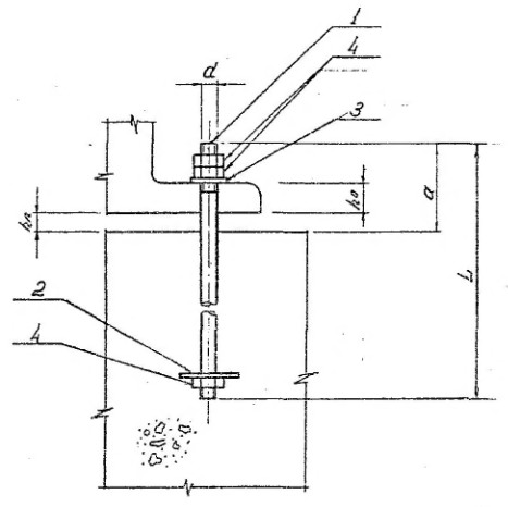 Чертеж анкерный болт dwg